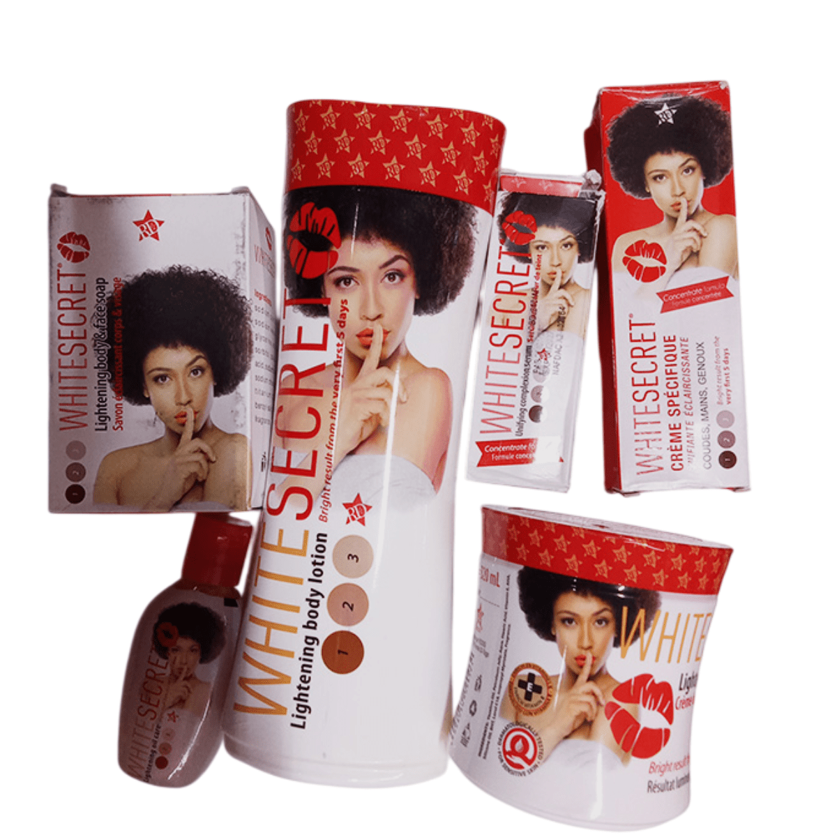 White secret skincare lotion, cream, serum & oil set- Price in Kenya