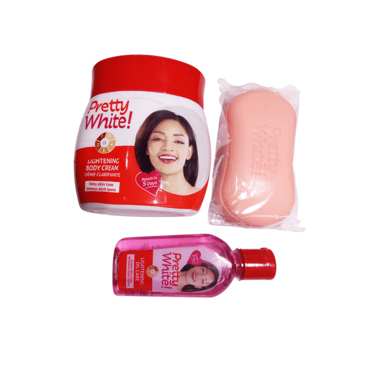 Pretty White Body cream, soap & oil -Price in Kenya